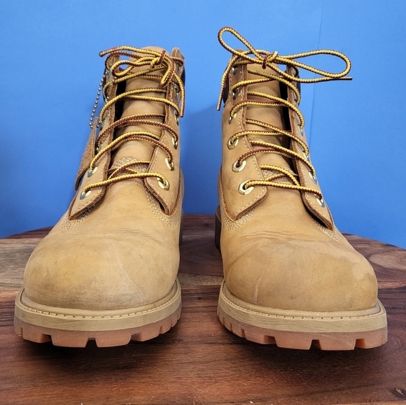 Classic Timberland Waterproof 6" Boots Wheat 12909 Youth 6 (Women's 7.5) - Picture 11 of 13